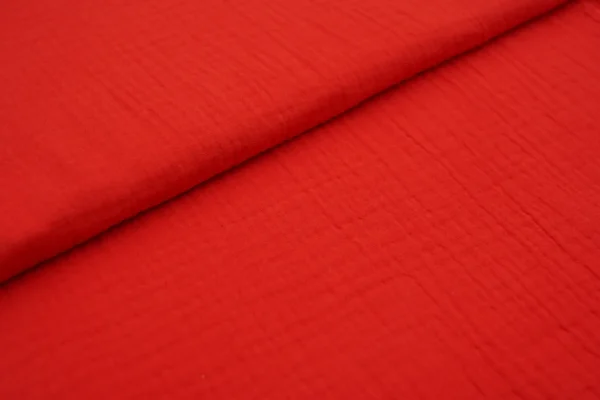 Musselin – Double Gauze: (red)