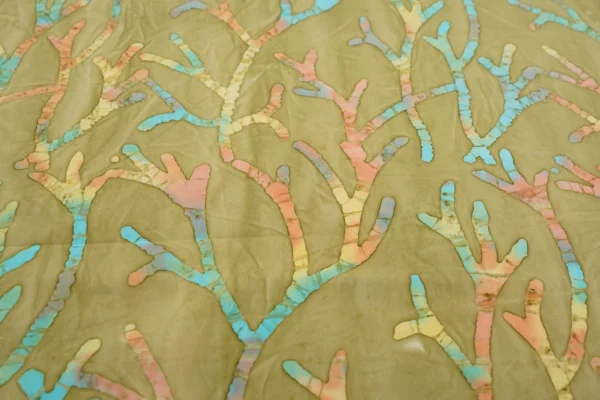 Baumwolle Batik (beige/rosa/blau) – Bild 2