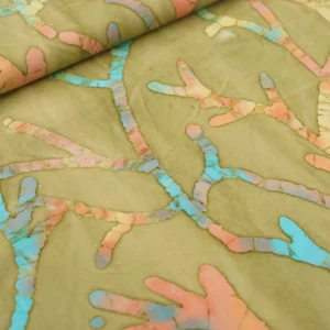 Baumwolle Batik (beige/rosa/blau)