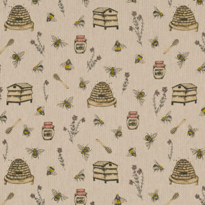 Canvas Bienen Honig Leinenlook