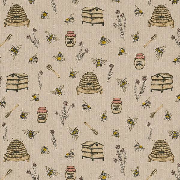 Canvas Bienen Honig Leinenlook