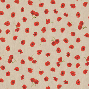 Canvas Mohn klein Linenlook