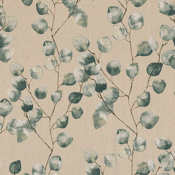 Canvas Eukalyptus Zweig Groß Leinenlook